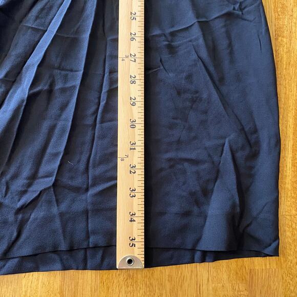 Diane Von Furstenberg Women's Reara Colorblock Silk Dress Size 10 Blue and Black - Picture 12 of 12